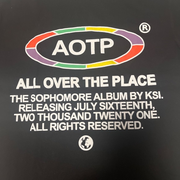 KSI Unisex Short Sleeve All Over The Place Graphic T-Shirt LV5 L - Picture 4 of 4